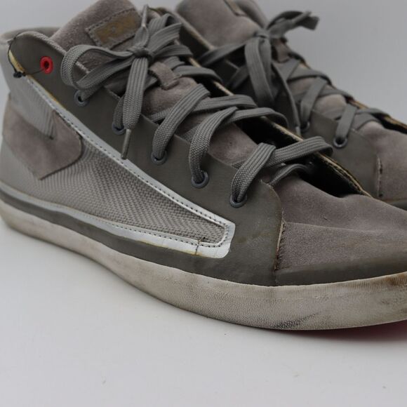 Pony Feed The Cat Mid Gray Vintage Sneakers Retro Casual Fabric US 13 Men - Picture 2 of 11